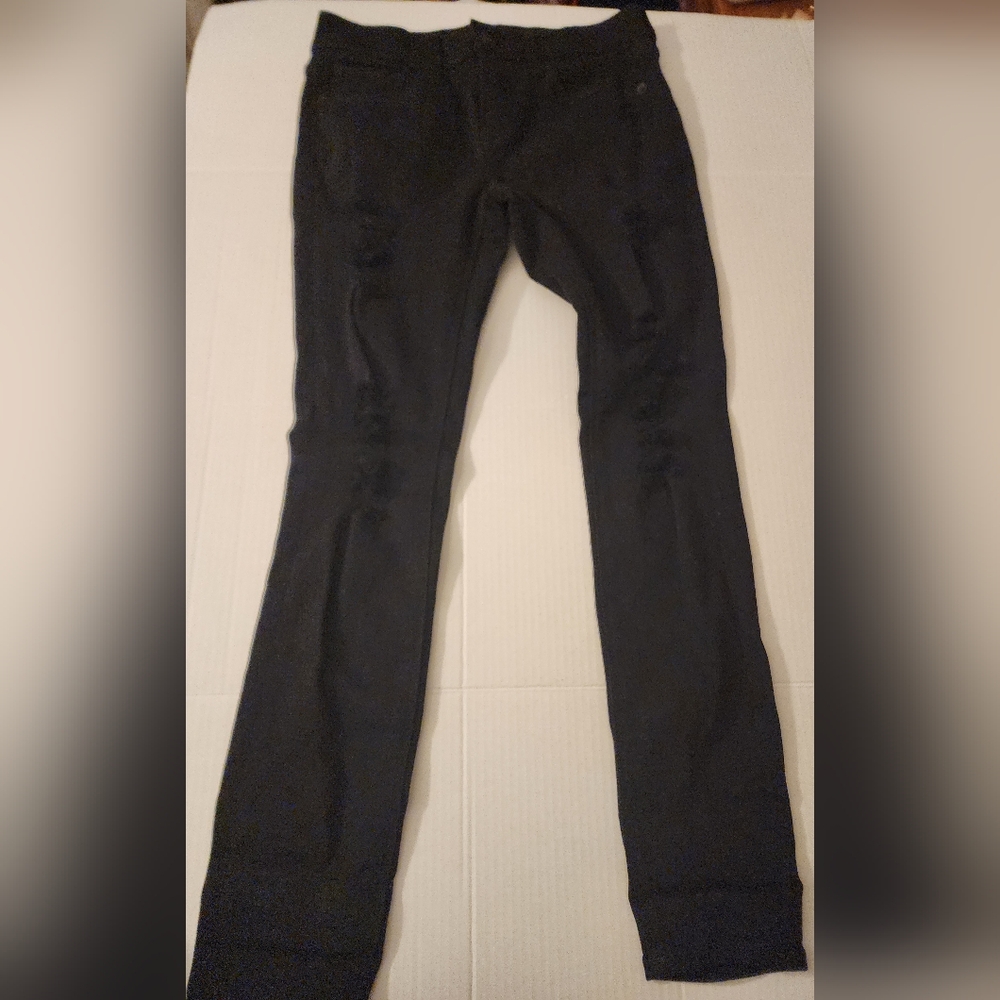 Express Stretch Legging Mid Rise Black  Pants OP Pettite